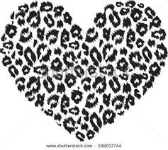 Black And White Leopard Print Black And White Heart With Leopard Print Texture Pattern Cheetah Print Tattoos Leopard Print Tattoos Leopard Tattoos