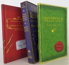 This book is more about the study of all the magical creatures and some characters which are in the original series. Quidditch Through The Ages Fantastic Beasts Where To Find Them By J K Rowling Signed First Edition 2001 From Bookbid Rare Books Sku 1712017