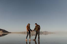 The great salt lake occupies 2,500 square miles of utah northwest of salt lake city, though was once part of the much larger lake bonneville, which 18,000 years ago extended across 20,000 square miles including parts of idaho and nevada. Bonneville Salt Flats Engagement Session