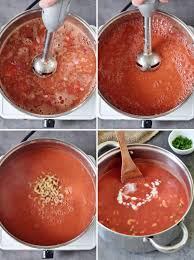 A great way to use up those extra tomatoes from the garden. Easy Tomato Pasta Soup Vegan Recipe Elavegan Recipes