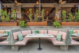 Inside Dama Downtown La S Vintage Inspired Latin Restaurant And Cocktail Lounge Restaurants Outdoor Seating Outdoor Dining Spaces Outdoor Dining Room