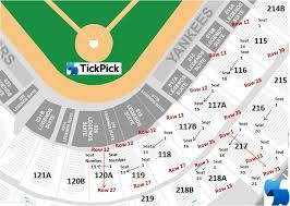 New York Yankees Seating Chart With Seat Views Tickpick