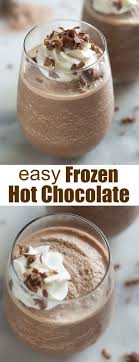 Frozen Hot Chocolate Recipe Hot Chocolate Drinks Frozen Hot Chocolate Recipe Frozen Hot Chocolate
