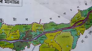 Assam is one of the 28 states of india located in the. Assame Map All About Stat In Assamese Youtube
