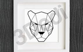 3d Panter Tablosu Modeli 3d Baski Baski Sus