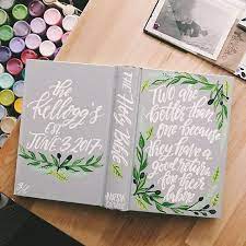Wedding Bible Hand Painted Bible Custom Guest Book Hand Painted Bible Wedding Bible Custom Bible