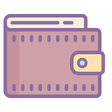Wallet Icons In Cute Color Style For Graphic Design And User Interfaces In 2020 Iphone Icon Cute App Ios App Icon