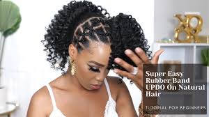 40 easy rubber band hairstyles on 4c natural hair worth trying. Two Easy Rubber Band Updo Hairstyles Perfect For Any Occasion African American Hairstyle Videos Aahv