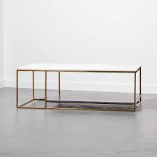Then, put that table space to use with a batch of custom cocktails for your friends to sip on—just make sure to provide plenty of coasters. 2 Tone Grey And White Marble Coffee Table Reviews Cb2