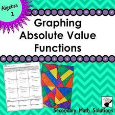 Which cancels out and the other side of the inequality. Absolute Value Color Worksheets Teaching Resources Tpt