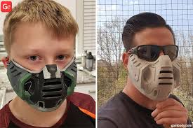 Fun Face Mask 3d Model To Print Great Diy Project Ideas Mask For Kids Green Superhero Darth Vader Mask