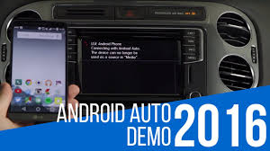 Android Auto Demonstration In Volkswagen Youtube