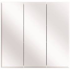 We have a wide range of bath medicine cabinets from top manufacturers in various styles, shapes and designs. Glacier Bay Part 45402 Glacier Bay 30 3 8 In W X 30 3 16 In H Frameless Surface Mount Tri View Bathroom Medicine Cabinet Medicine Cabinets Home Depot Pro