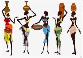 Ahsap Boyama 58 Kadin Desenli Dekupaj Afrikali Kadinlar Afrikalilar Ve Afrika Modasi