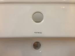 If its not porcelain then those products will scratch the sink. Removing Brand Logo From Porcelain