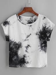 Black And White Tie Dye T Shirt Dress Color Block Tie Dye T Shirt Diy Tie Dye Shirts Tie Dye Outfits Tie Dye Colors