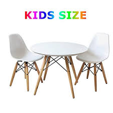 Amazon Com Buschman Kids Modern Table With 2 Armless Chairs Kitchen Dining Room Furniture Modern Table And Chairs Modern Kids Table Table And Chair Sets