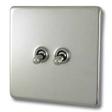 Check spelling or type a new query. Polished Chrome Screwless Toggle Switch 2 Gang