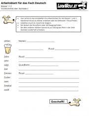 Zu weiteren übungen, erklärungen, tabellen, zusatzmaterialien und unterichtsideen. Ubungen Deutsch Klasse 2 Kostenlos Zum Download Lernwolf At