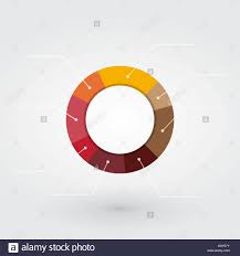 Easily Editable Pie Chart Of Pastel Colors Stock Vector Art
