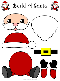 Einfach Zu Santa Claus Craft Mit Kostenlosen Vorlagen Weihnachtsmann Basteln Vorschule Weihnachten Kostenlose Vorlagen