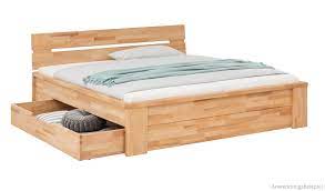 Um sicherzugehen, dass dein neues doppelbett auch perfekt in dein schlafzimmer passt, solltest du vorab immer den vorhandenen raum ausmessen. Massivholzbett Anton Kernbuche Massivholz Bett Natur Schubladen 160x200 Cm Kaufen Matches21