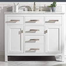 19 inch single bathroom vanity in light antique beige. Buy Luca Kitchen Bath Lc42ppw Tuscan 42 Single Bathroom Vanity Set In Pure White With Carrara Marble Countertop And Porcelain Sink Online In Turkey B08hsrlxdk