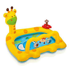 Intex Smiley Giraffe Inflatable Baby Pool 44 X 36 X 28 5 Inches Baby Pool Children Swimming Pool Inflatable Pool