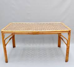 Rattan bamboo dining table set. Mid Century Italian Bamboo And Rattan Dining Table 1960s For Sale At Pamono