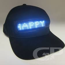 Scrolling Message Light Up Led Hat In 2020 Led Hat Bright White Led White Led Lights