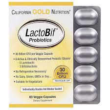 California Gold Nutrition Lactobif Probiotics 30 Billion Cfu 60 Veggie Capsules Probiotics Veggie Capsule Probiotic Yogurt