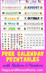 Perpetual Calendar Printables Happy And Blessed Home Free Calendar Calendar Activities Calendar Printables