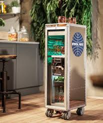 Flugzeugtrolley Von Boardbar Hier In Der Konfiguration Als Barwagen Mit Glasture Und Beleuchtung Accessories Design Bar Minibar Flugzeugtrolley Mini Bars
