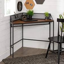 Find an industrial desk for your home office in our range incl corner, ladder desks. Amazon Com Walker Edison Industrial Corner Laptop Computer Writing Desk Home Office Workstation Small 42 Inch Walnut Brown Furniture Decor