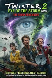 🎬 Twister 2: Eye of the Storm (2026) 🌪️⚡ 🌟 Starring: Glen Powell • Daisy  Edgar-Jones • Helen Hunt 🕰️ Synopsis: Thirty years after the storm that  changed everything, tornado season has