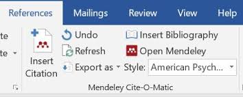 I saved my references to a.bib file, then used the command \cite{referencename}. Using The Mendeley Plugin With Ms Word Support And Information Zone