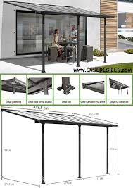 Auvent Aluminium Toit Terrasse 4 18x3 07m Tt3042al Auvent En Alu Toit Terrasse D Une Su Techos Corredizos Para Patios Techo De Patio Cerramientos De Vidrio