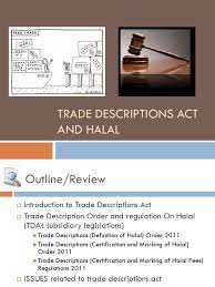 Primarily, this paper focuses on part ii of the cpa which. Tda On Halal Foods Trademark