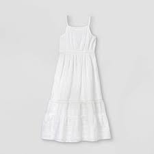 Save up to 70% at only® online. Girls Tiered Woven Maxi Sleeveless Dress Cat Jack White Target