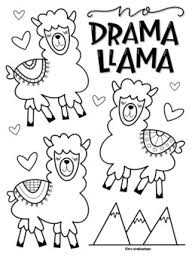 Llama astronaut in space coloring page. Llama Llama Red Pajama Coloring Worksheets Teaching Resources Tpt