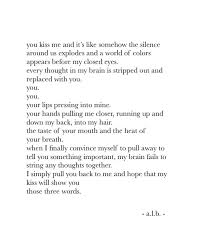 My Mind When You Kiss Me Kissing Quotes Kiss Poem When You Kiss Me