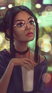 Wallpaper Black Girl Art Digital Art Girl Cute Girl Drawing