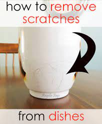 How to remove metal scratches off tiles. How To Remove Scratches From Dishes Angela Says