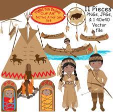 40 native american clipart images. Thanksgiving Clip Art Native American Thanksgiving Clip Etsy