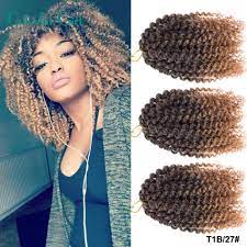 Twist the hair extensions around the natural hair to make three strands to braid and keep the hair tightly close to the scalp; 8inch Curly Weave Crotchet Braids Crotchet Hair 3pcs Set Amaze Burgundy Ombre African Box Hair Braiding Curly Synthetic Braids Box Hair Crotchet Braidssynthetic Braids Aliexpress
