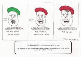 Eff leader, julius malema, said the king fought for the restoration of the pride of black people. 30 March 2015 The Malema Mutations According To The Anc Cartoons By Paulie