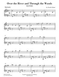 Download Over The River And Through The Woods Duet Sheet Music By Jennifer Eklund Sku S0 12254 Sheet Music Over The River Digital Sheet Music
