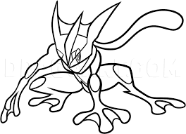 Each printable highlights a word that starts. How To Draw Greninja Coloring Page Trace Drawing