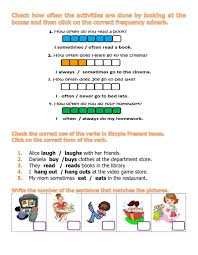 Adverbs Of Frequency Interactive And Downloadable Worksheet You Can Do The Exercises Online Or Do English As A Second Language Adverbs Wh Questions Worksheets