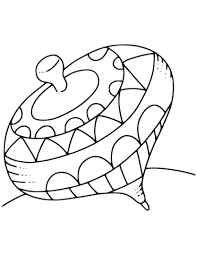 Decorate this dreidel coloring page with your child to celebrate the festival of lights! Spinning Top Coloring Page